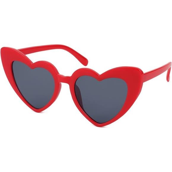 Vintage Heart Shaped RED Sunglasses Women & Stylish Eyeglasses main image 5